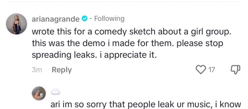 Ariana Grande Stop Spreading Leaks