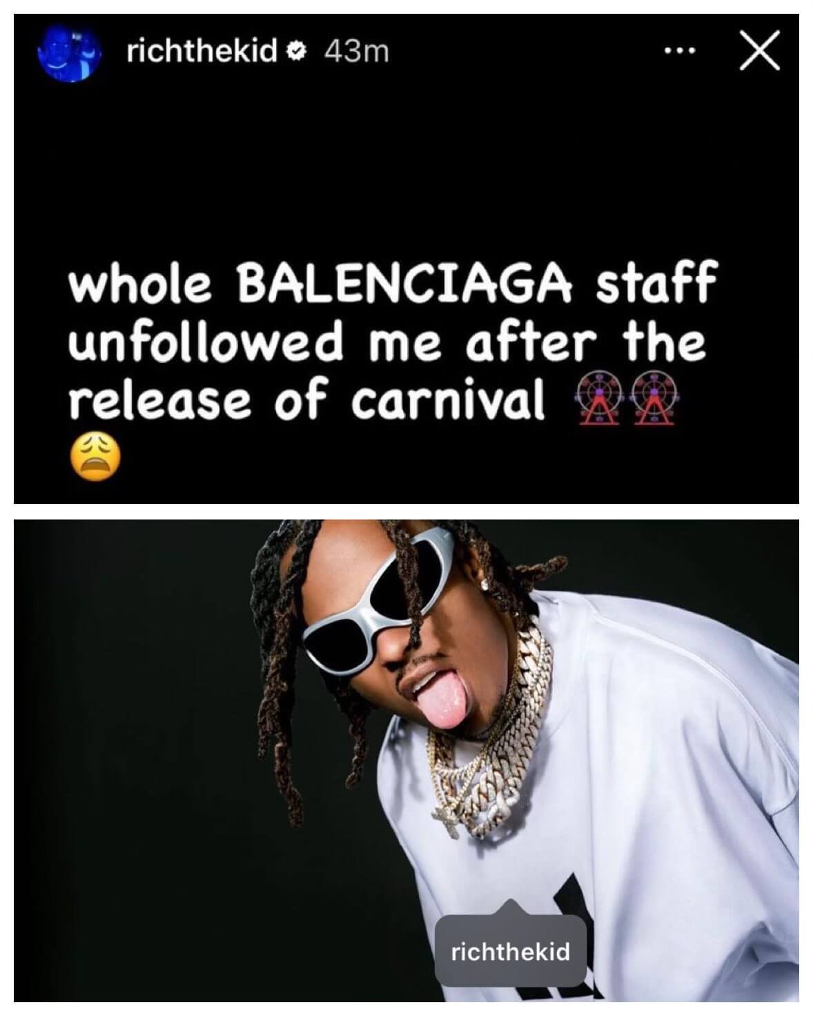 Rich The Kid Balenciaga staff